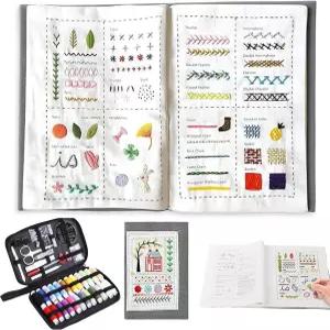 이르스니안파 자수 스티치 북 키트 2026년 신제품 초보자 휴대용 올 시나리오 초보자와 공예 애호가에게