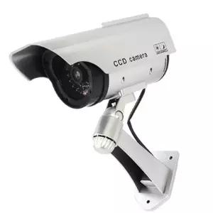 원통 돌출형 태양광 충전식 가짜CCTV 모형카메라