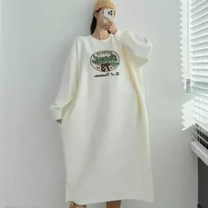 [하프클럽/]빅사이즈 512 칠삼잔골지니트원피스 DMAV931