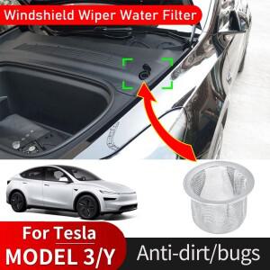 테슬라 호환 모델 3 S X Y용 프론트 그릴 메쉬 방충망 윈드실드 와이퍼 워터 필터 범퍼 업 스크린 인테이크