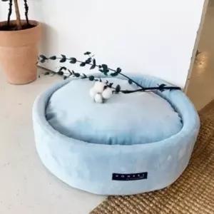 소형견 쿠션빵빵 원형 방석 쿠션 U122128 꿀잠방석