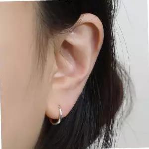 실버 92.5 은 귀 안뚫어도 되는 링 귀찌 귀걸이 11mm