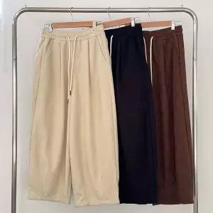 [하프클럽/]여성 펌킨 골덴 와이드핏 고무줄 하렘 팬츠