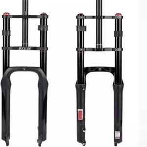 버클로스 26인치 4.0 뚱뚱한 타이어 전기 자전거 에어 서스펜션 포크 180mm 여행 간격 허브 135mm 1 1/8