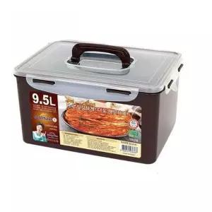 [콩심팥심]밀폐용 김치통 반찬 사각 9.5L