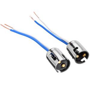 5/10 Pcs S25 BAY15D 라이트 Led 커넥터 확장 브레이크 전구 1156 턴 자동차 유선 병렬 1157 BA15s 소켓