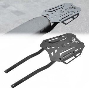 케미모토 모터사이클 리어 랙 보관 캐리어 업그레이드 알루미늄, 서론 X 러기지 라이트 비 x260 및 x160 세그웨이 전기 더트 바이크 테일 최대 10파운드 지원