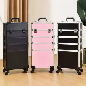 이동식 메이크업 캐리어 전문가용 네일박스 수납 정리