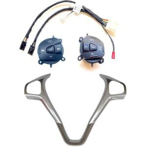 포드 호환 피에스타 MK7 MK8 ST Ecosport 2013 스티어링 휠 하네스 커넥터 용 블루 Led 크루즈 컨트롤 스위