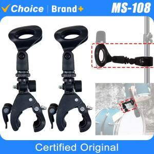 1/2개 마이크 크랩 클램프 마운트 스탠드 및 드럼 림용) 5/8 3/8 나사 조절 가능 클립 홀더