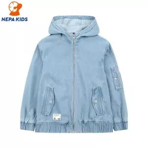 NEPA KIDS 네파키즈 공용 로건 데님 보머자켓 KJC0606