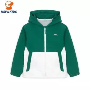 NEPA KIDS 네파키즈 공용 멜로우 블럭 후드 자켓 KKC0605