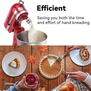 호환 반죽 후크 스테인리스 스틸 부착 스탠드 믹서 헤드  나선형 액세서리  K45SS KSM75용 교체