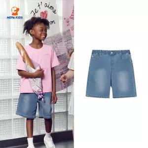 NEPA KIDS 네파키즈 공용 쿨맥스 프레쉬 데님쇼츠 KKD1709