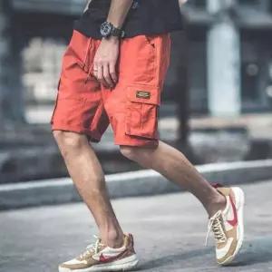 [골드스마일]남성용 허리밴딩 7부 카고 작업복 바지