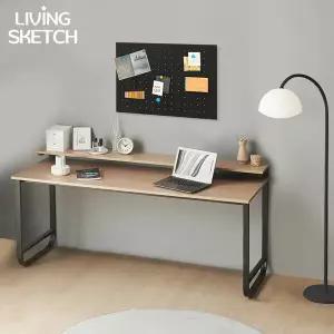 [리빙스케치] 국내제작 캠브리지 1800X700 낮은 선반형 1단 A타입 책상[착불]E0등급 컴퓨터 학생용