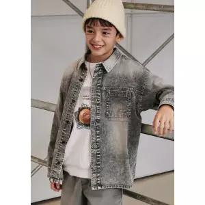 [롯데백화점]블루테일 데님 그레이 컬러 셔츠AAA1BL01GYL