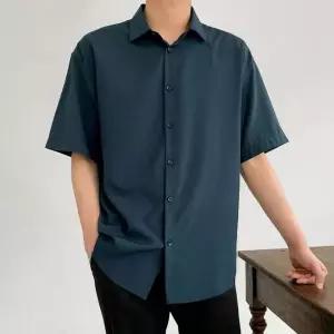 [골드스마일]남성용 여름 반팔 캐주얼 셔츠 정장 남방 와이셔츠