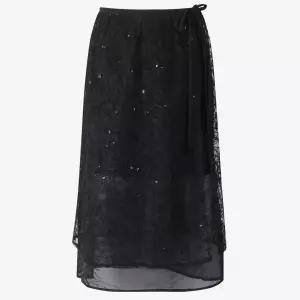 [롯데백화점]씨씨콜렉트 레이스 랩 레이어드 스커트_C253MSD008