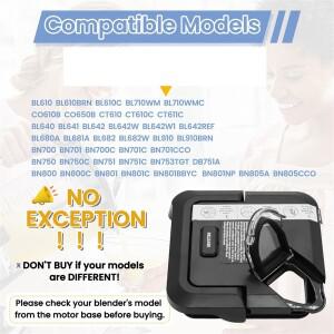 호환 닌자 블렌더 72온스 XL 투수용 잠금 뚜껑 교체  BL610 BN701용 사각형 상단 커버 핫