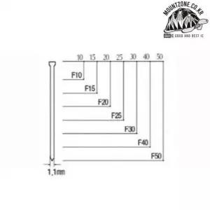 [골드스마일]에어타카용30mm네일형타카핀F30한통 전기 목재타카 건