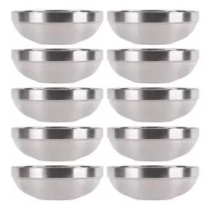 [조르지오]이중 QQ89YT65 스텐 국그릇 면기 대접 탕기 업소용 왕대 10P