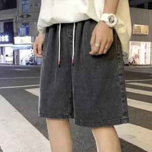 [골드스마일]남성용 여름 데일리 밴딩 청 반바지 캐주얼 버뮤다 데님 팬츠