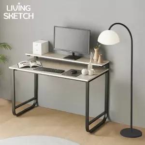 [리빙스케치] 국내제작 캠브리지 1200X700 낮은 선반형 1단 A타입 책상[착불]E0등급 컴퓨터 학생용