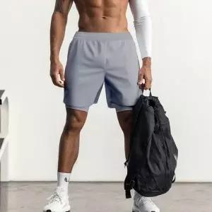 [셀러에이드]남성용 스포츠 러닝 레깅스 일체형 트레이닝 반바지