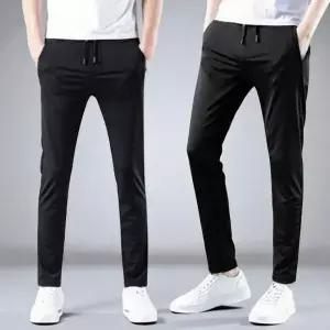 남성용 여름 쿨 메쉬 팬츠 통기성 밴딩 운동복 트레이닝 바지