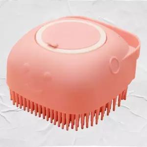 [골드스마일]WL 애완동물용 실리콘 브러시 중형 목욕 솔 샤워 브러쉬