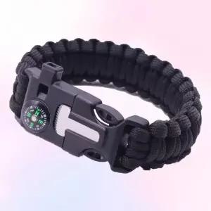 WL 캠핑 등산 필수 서바이벌 나침반 팔찌 파이어스틱