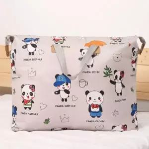 ( )팬더 이불 정리 보관 가방 다용도 의류 수납 75x50 대