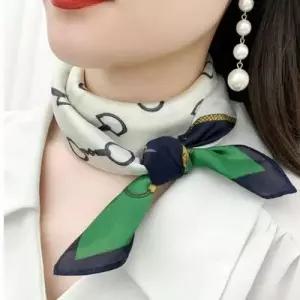 쁘띠명품 스카프 사각 70x70cm 실크 비스코스 WF0E0D9