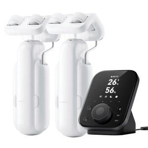 Hub3가 포함된 SwitchBot 스마트 자동 커튼 오프너 2팩 - 앱/타이머, 고성능 모터, 무제한 전원, 알렉사, 구글 홈, 홈킷과 호환되는 블루투스 리모컨