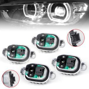 63117428425 LED 헤드 라이트 엔젤 아이 화이트 DRL 주간 러닝 BMW 1 시리즈 F20 F21 LCI 114d 3 핀 6