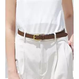 갤러리아 DBBE6E742W3 닥스 [여성벨트] 브라운 슬림 무광버클 소가죽 비조 여성