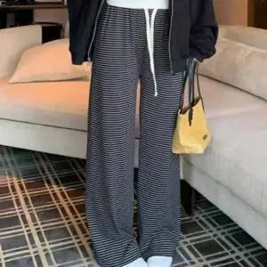 레이디스 줄무늬 스트랩 보텀 스타일 라운지 라운지웨어 바텀스스트라이프 애슬레틱