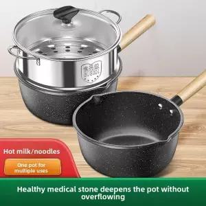 보조식품 밀 쌀 돌 작은 우유 냄비 논스틱 수프 냄비 1인용 즉석 라면 냄비