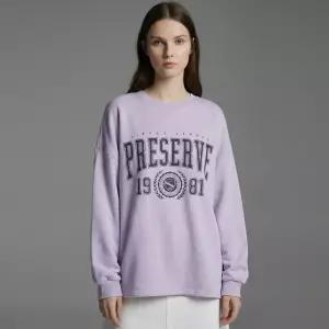 국산 여성 라운드 기모안감 오버핏 맨투맨 박스티 MYC-WSH-21009-퍼플