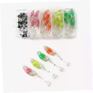 루어미끼세트 지그헤드야광루어올챙이소프트스윔베이트세트