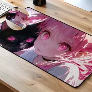 (제스트)방수 800x400 애니 고양이 캐릭터 장패드 마우스패드