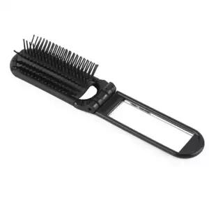 쿠션 헤어 쿠션 거울 밍크 빗 빗 브러쉬 손거울 머리빗 머리빗 세트 접이식 브러시 휴대용