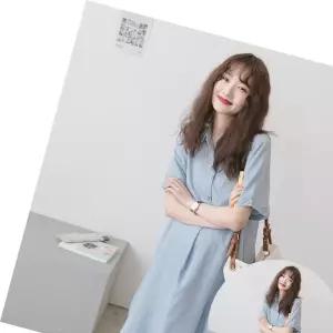 셔츠원피스 키밍 반팔 임산부 셔츠 원피스 빅사이즈 루즈핏 여름