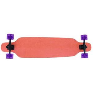 42 프리스타일 롱보드 컴플리트 플러시 마운트 스케이트보드 - 빨간색 76mm