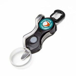 부메랑 공구 회사, 브레이드, 모노 및 플루오로 라인을 깨끗하고 매끄럽게 자르는 접이식 테더와 스테인리스 스틸 블레이드로 낚싯줄 커터를 저격합니다!