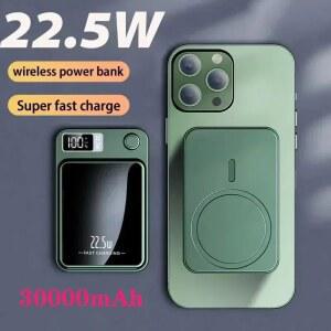 캠핑 파워뱅크 맥세이프 보조배터리 마그네틱 22.5W 30000MAH 무선 충전기 초고속