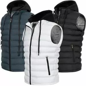 [하프클럽/디바옴므]고주파 발열 안감 후드탈부착 경량패딩 집업 조끼 골프