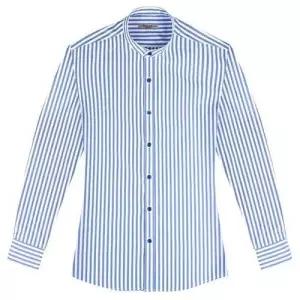 슬림 런던 스트라이프 차이나칼라 긴팔 셔츠_SV7130 W00D596