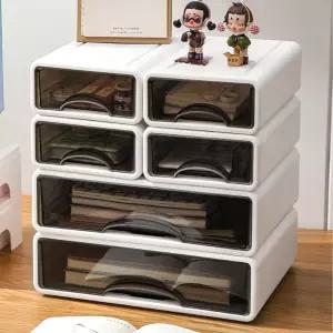 데스크 서랍 정리함 대용량 적층식 수납트레이 사무실 주방 다용도 수납 일반형/와이드형